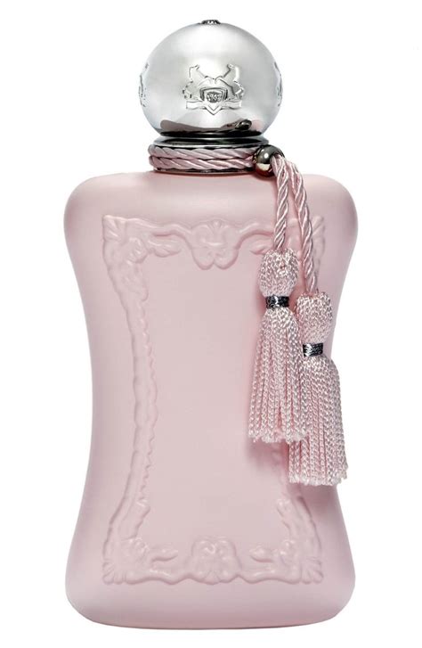 expensive perfume in pink bottle.